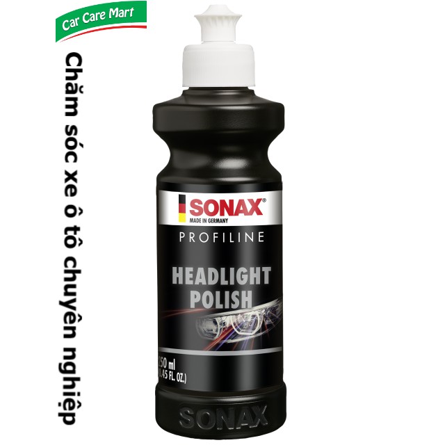 Kem đánh bóng, xóa xước đèn ô tô 250ml - Sonax Profiline Headlight Polish