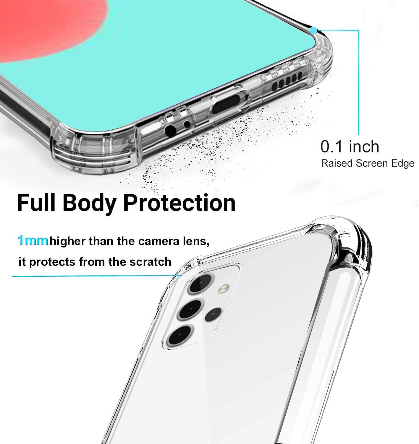 Ốp điện thoại chống sốc chống va chạm cao cấp cho Samsung ss Galaxy A02 A02s A12 A32 A42 A52 A72 4G 5G