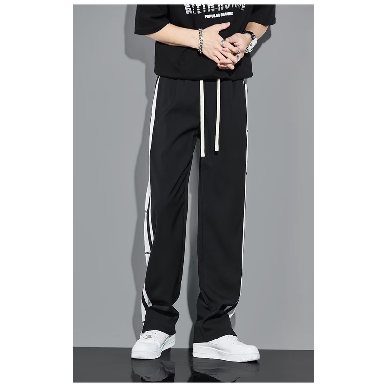 Quần Dài Lưng Thun Dáng Rộng Cỡ Lớn M-3XL Thời Trang Hàn Quốc Trẻ Trung Cho Nam