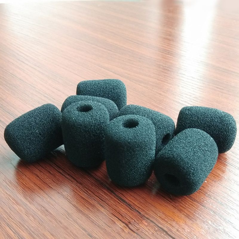 Set 5 vỏ xốp màu đen bọc đầu micro chắn gió