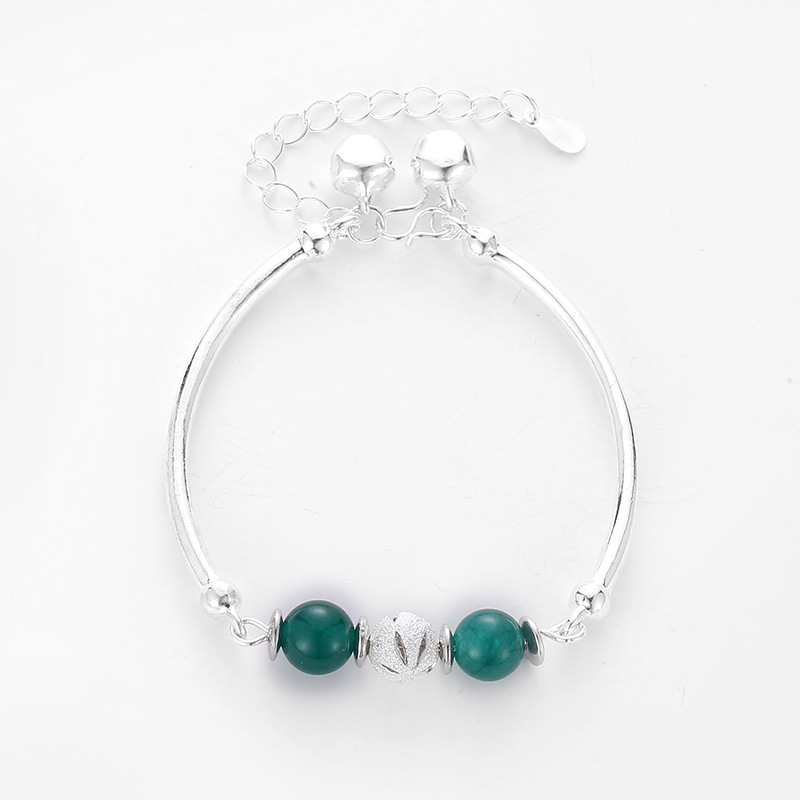 Vòng đeo tay chuỗi hạt bằng hợp kim phong cách hàn quốc có chuông nhỏ xinh xắn đáng yêu