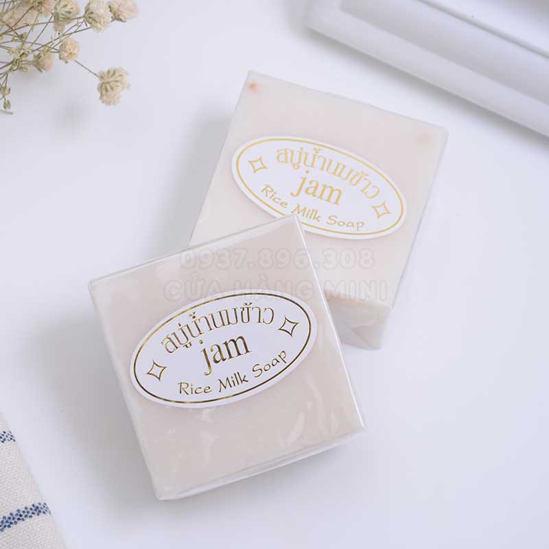 【FREESHIP】Nguyên Lốc 12 Cục Xà Phòng Cám Gạo Thái Lan Jam Rice Milk Soap | WebRaoVat - webraovat.net.vn