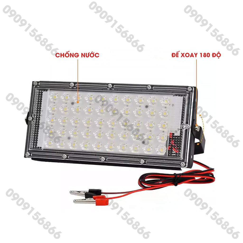 Đèn Led pha 12v 50w , 220v 50w chiếu sáng ngoài trời , tiết kiệm điện năng