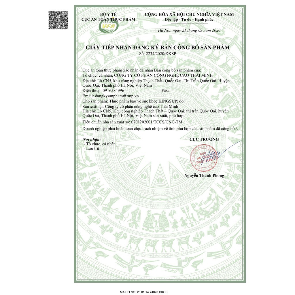 Kingsup (Hộp 30 viên) Tăng cường sinh lý nam