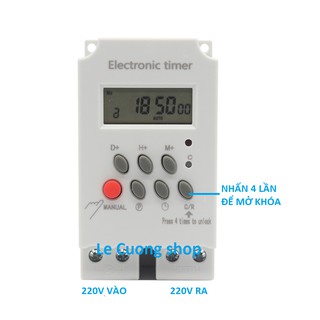 Công tắc hẹn giờ điện tử thông minh KG 316T II tắt mở tự động chuẩn công nghiệp 25A