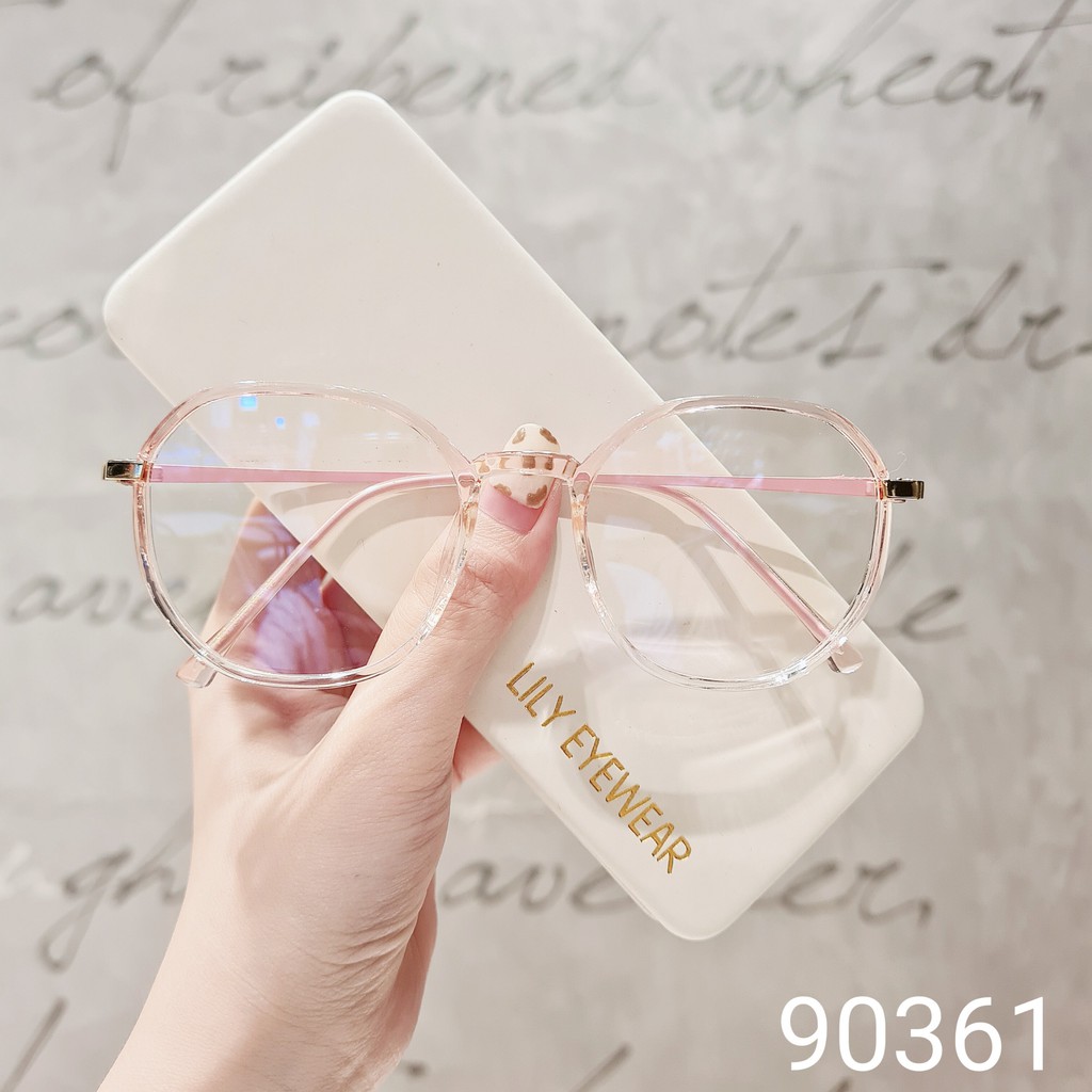 Gọng kính cận nam nữ LILYEYEWEAR mắt tròn thanh mảnh nhẹ nhàng màu sắc thời trang 90361 | BigBuy360 - bigbuy360.vn
