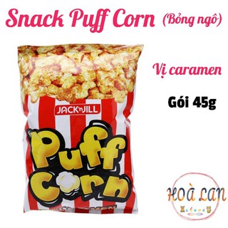 Snack Puff Corn vị caramen gói 45g