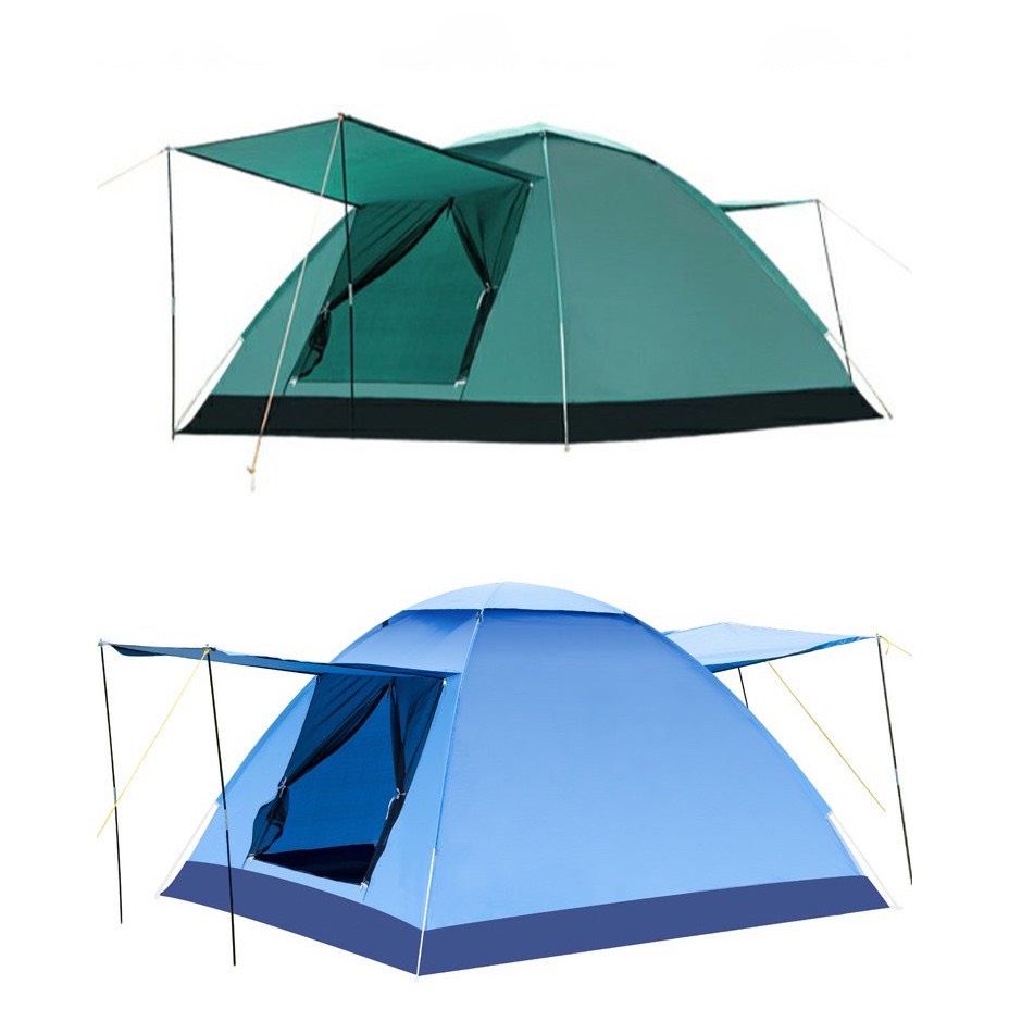 Lều cắm trại tự bung gấp gọn , Lều dã ngoại du lịch chống nước dành cho 4-6 người, chống thấm nước, có cửa số