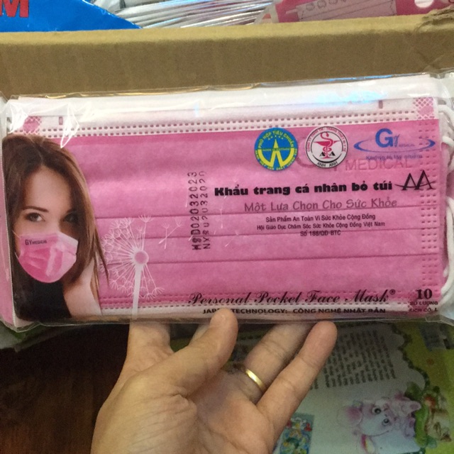 Khẩu trang cá nhân bỏ túi Aa