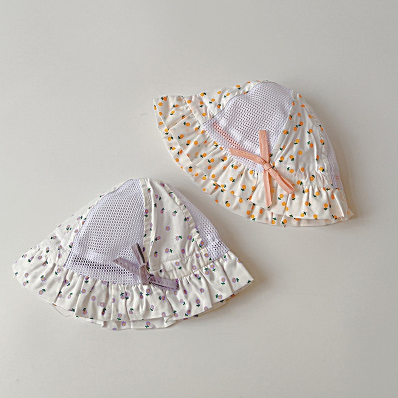 Nón Tai Bèo Cotton Họa Tiết Hoa Xinh Xắn Cho Nữ