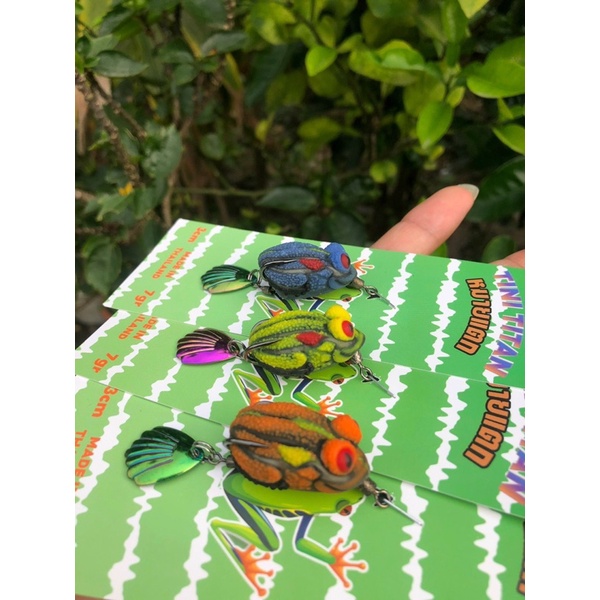 Nhái hơi Tini Titan cao su 3cm/7gr _câu cá lóc,chuối,vượt