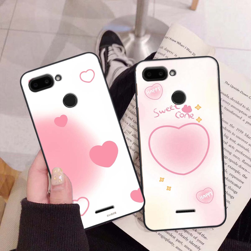 Ốp Xiaomi Redmi 6 in hình trái tim, caro kẹo ngọt đầy cá tính siêu đẹp siêu chất