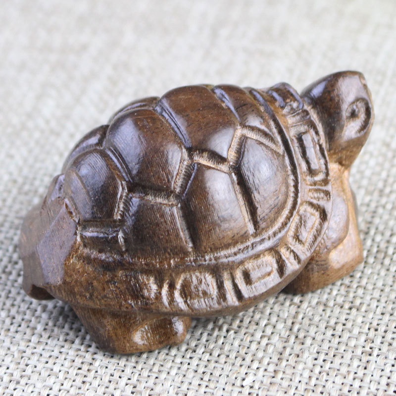 Đồ Chơi Rùa Gỗ Nhỏ Tay Cầm Bằng Gỗ Xám Da Việt Nam