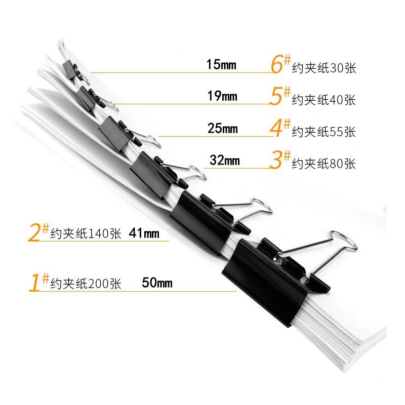 Kẹp tài liệu bằng kim loại đuôi dài tiện dụng