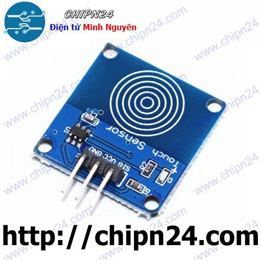 [1 CÁI] Module TTP223B (XANH) Bàn phím Cảm ứng 1 chạm điện dung