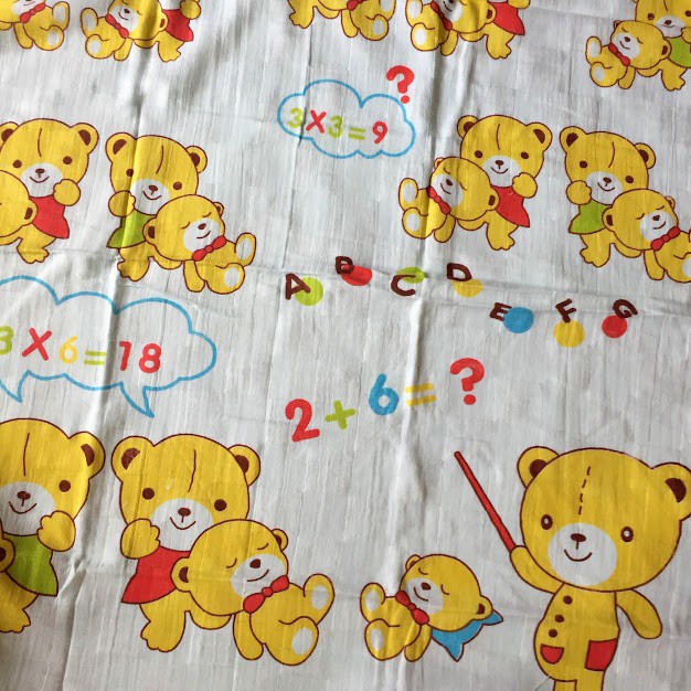 Khăn tắm cotton chất vải xô 2 lớp đa năng, dùng để tắm hoặc quấn bé