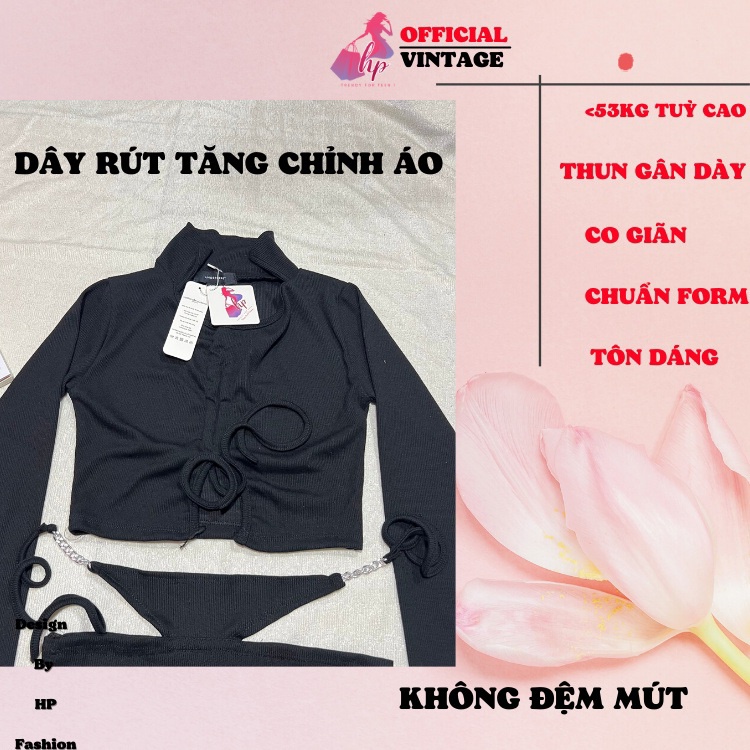 Set váy áo sang chảnh áo croptop rút ngực cổ bẻ kèm váy dây rút 1 bên cột lưng kiểu hàn quốc mã VD319