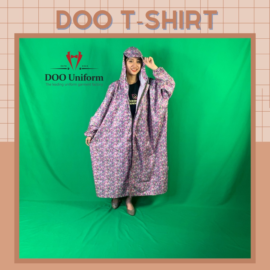 [DOO RAINCOAT] Áo mưa họa tiết màu