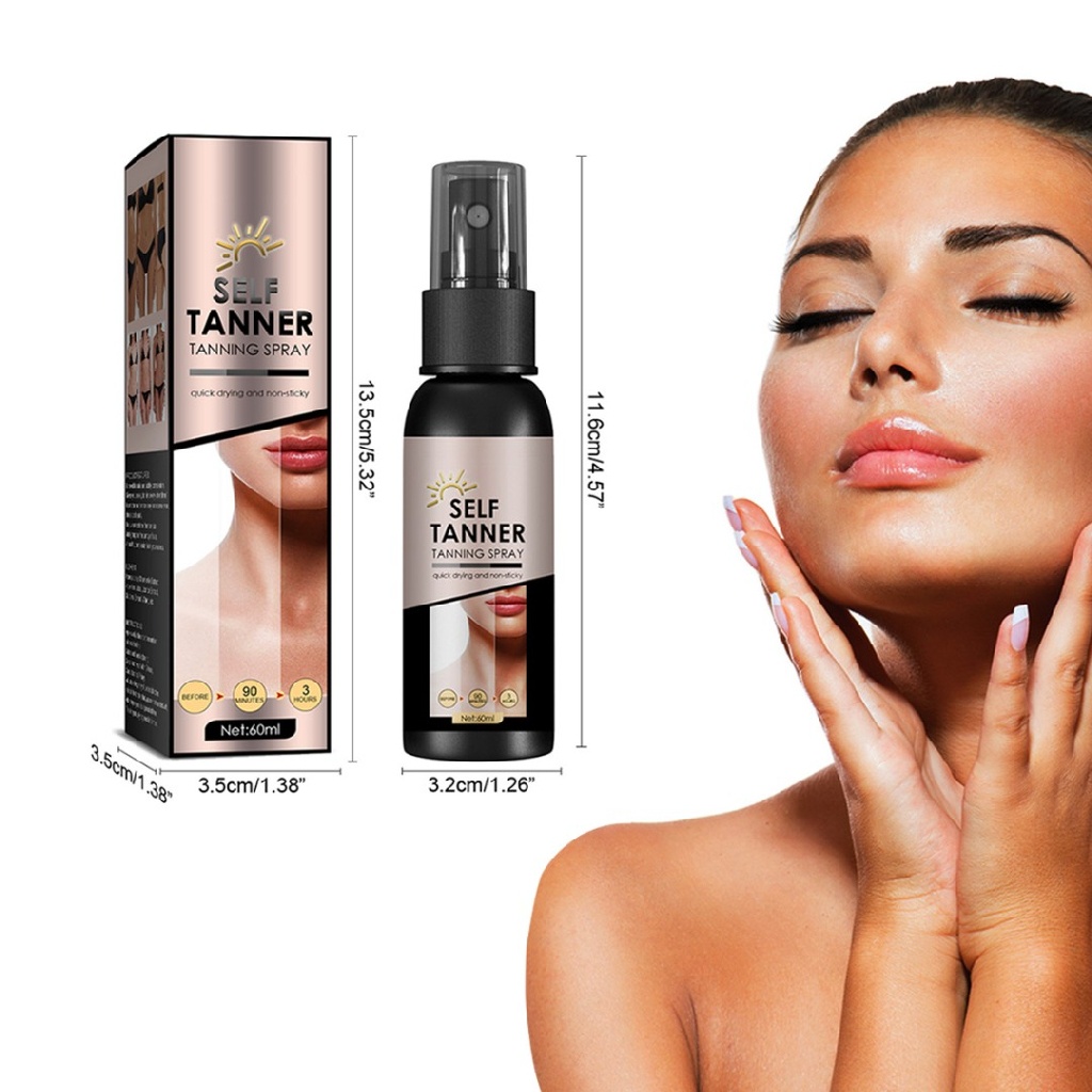 [Hàng mới về] Xịt làm rám nắng da tự nhiên lâu trôi 60ml