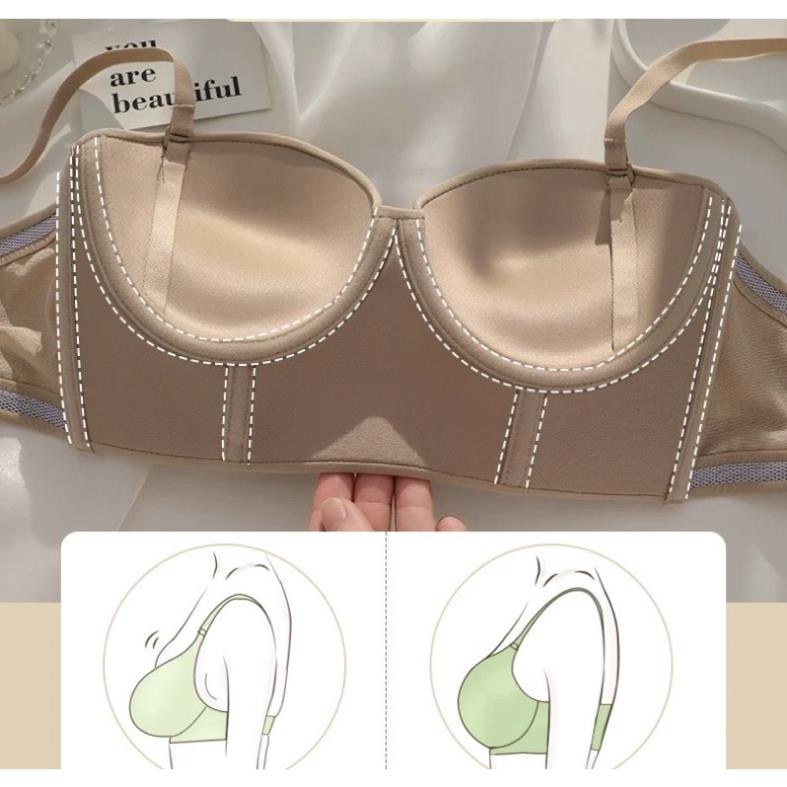 Áo Lót Nữ Softie Đúc Cúp Ngang Bản To Có Gọng Cao Cấp 724