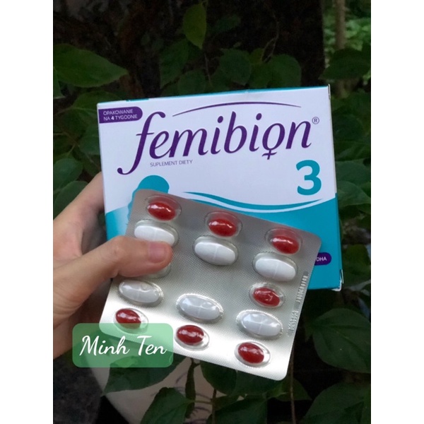 Vitamin bổ bầu cho mẹ sau sinh Femibion 3 28+28 viên