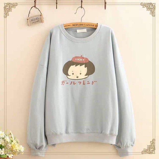 [FREESHIP ĐƠN TỪ 50K] Áo thun cô gái đội mũ Lucky chữ nhật DTR0919