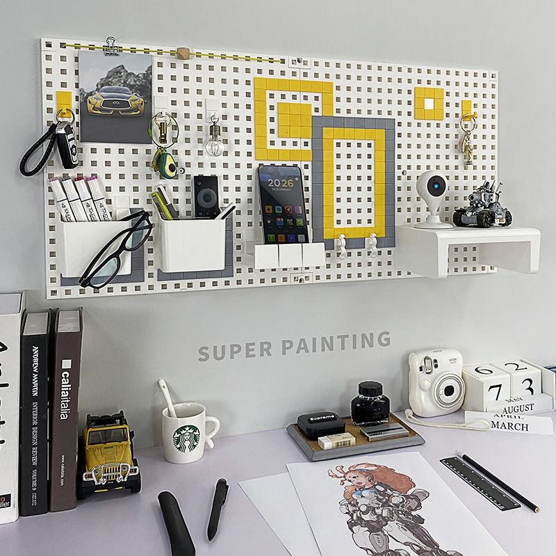 Kệ lớn gắn bảng treo tường pegboard