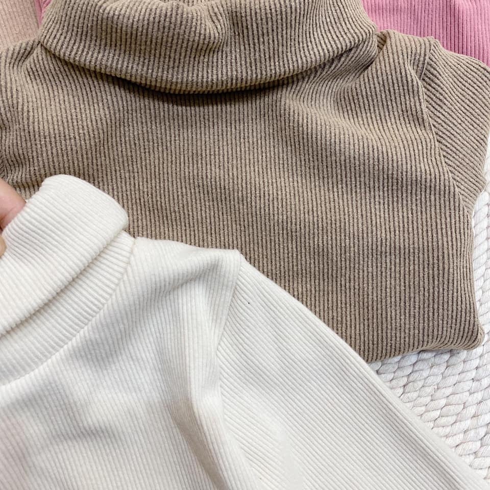Áo giữ nhiệt cho bé gái bé trai cổ lọ chất nhung tăm ấm áp mềm mại an toàn cho bé JIMADO TV45552S