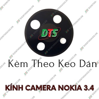 Mặt kính camera nokia 3.4 có sẵn keo dán