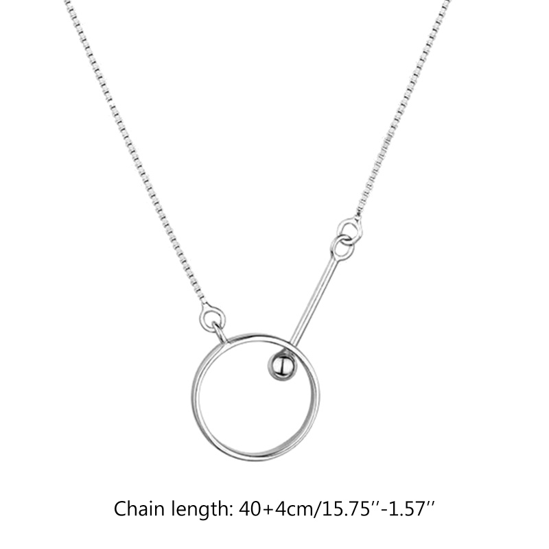 Flgo Vòng cổ Hợp Kim Mặt Tròn Thời Trang Cho Nữ