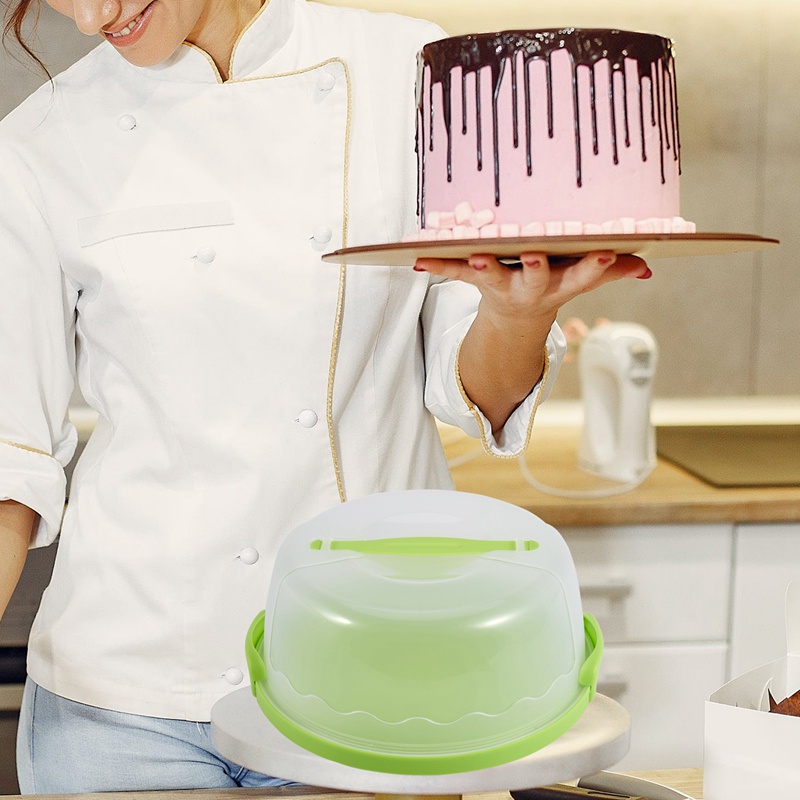 Vỏ Bọc Bánh Kem Bằng Nhựa Hình Tròn Tiện Dụng
