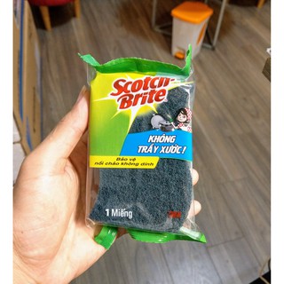 Miếng cước cọ rửa không trầy có mút scote brite 3m