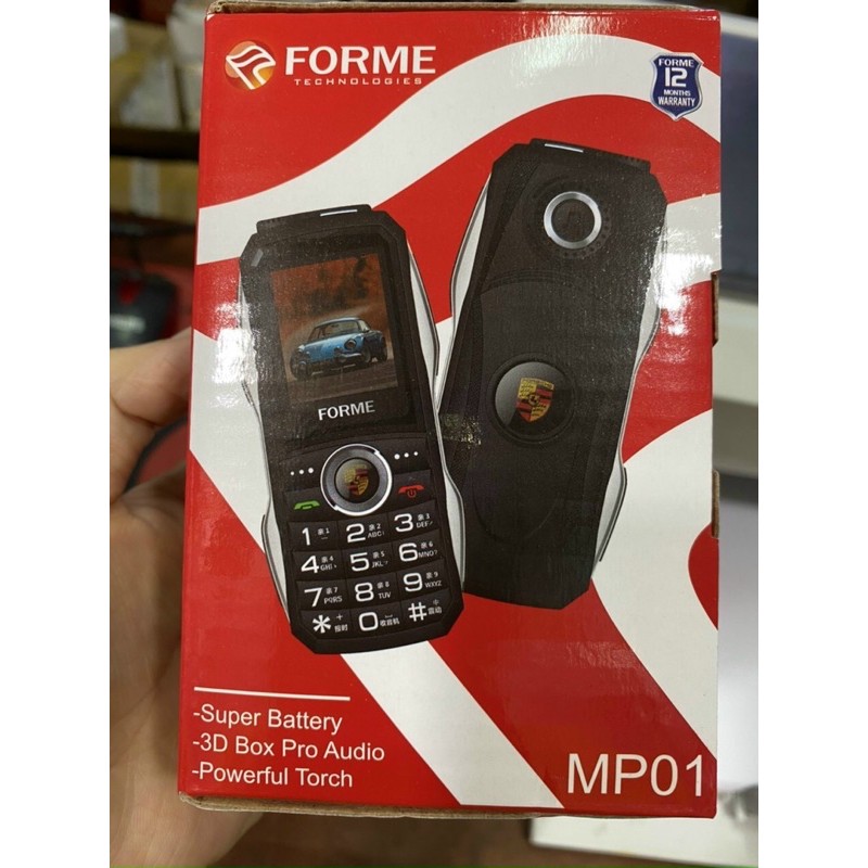 Điện thoại Forme MP01 2sim kiểu dáng siêu xe,đọc số cuộc gọi,khung viền Kim loại - Bảo hành 12 tháng chính hãng