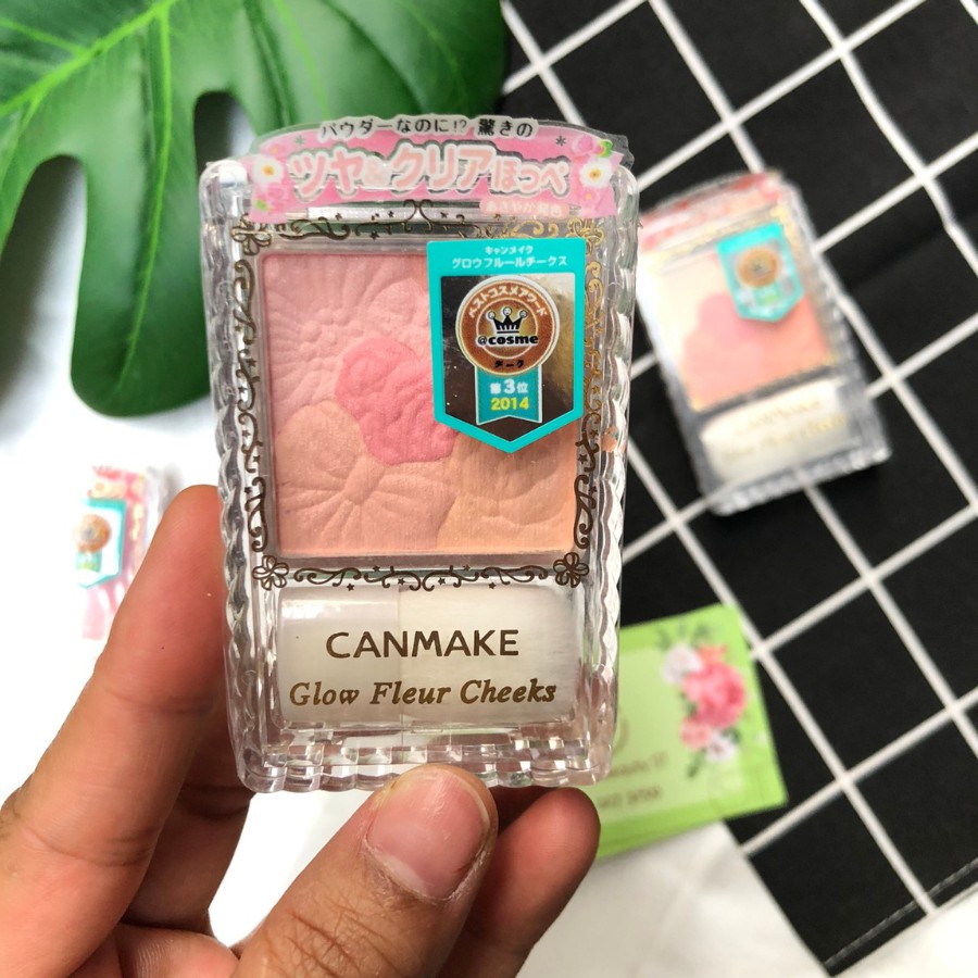 Phấn má  Canmake Glow Fleur Cheek - 9g chuẩn Auth