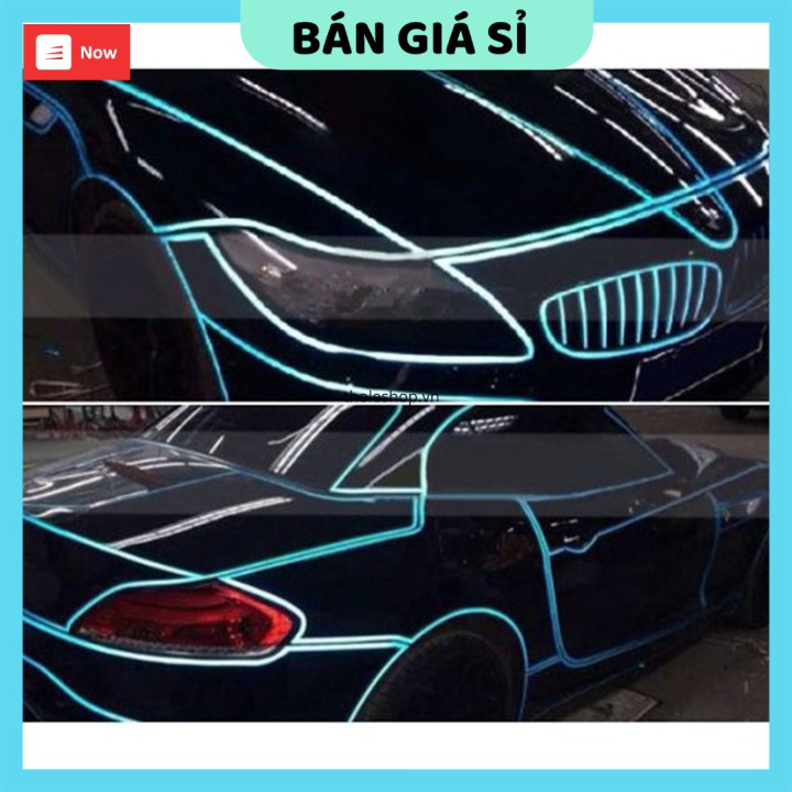 Miếng dán phản quang xe hơi   GIÁ VỐN  Cuộn decal dán xe dạ quang 5m, giúp trang trí xe, thiết kế đơn giản 7450