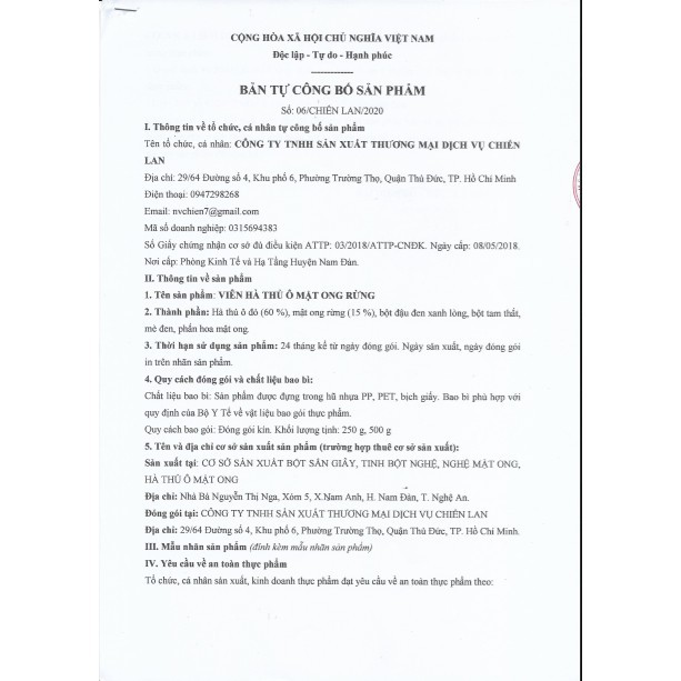 💟💟 Hà Thủ Ô Mật Ong Rừng Đẹp Da Ngăn Ngừa Lão Hóa 500g | BigBuy360 - bigbuy360.vn