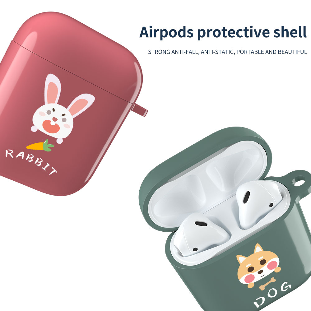 Vỏ Bảo Vệ Hộp Sạc Tai Nghe Airpods 1 / 2 Hình 12 Con Giáp Tùy Chọn Xinh Xắn