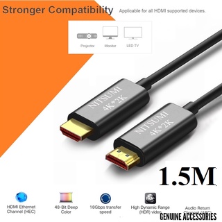 Cáp hdmi 2.0 hỗ trợ 2k/4k - nitsumi dài 1.5m - 3m - 5m