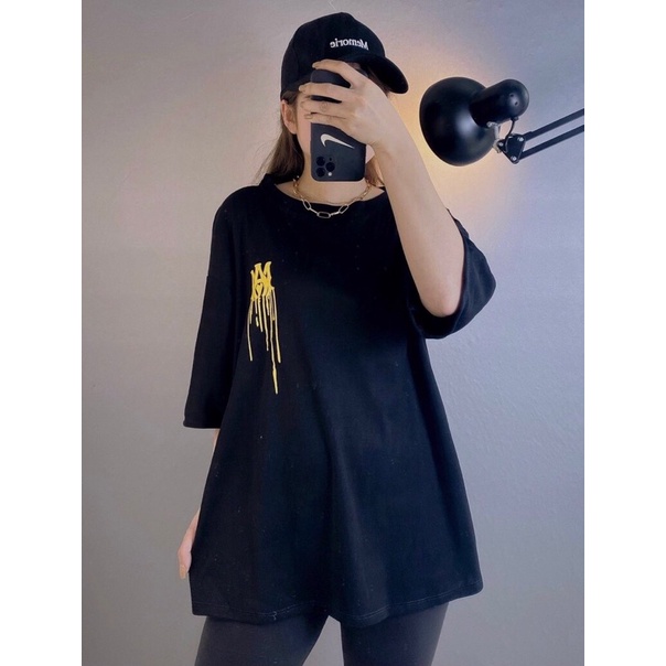 Sét bộ logo M móng vuốt chảy + quần legging lửng TH6