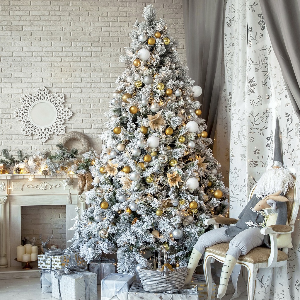 Cây thông tuyết decor studio  - cây thông Noel tuyết quốc dân decor nhiều concept