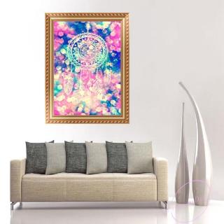 Bộ Tranh Đính Đá 5d Tự Làm Hình Dreamcatcher Độc Đáo