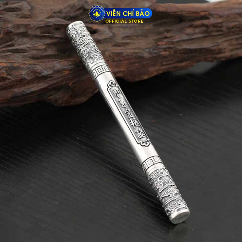 Bút ký bạc khắc họa tiết Như Ý chất liệu bạc 925 quà tặng cao cấp thương hiệu Viễn Chí Bảo B100142