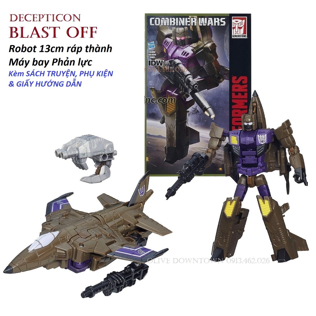 BLAST-OFF 13cm lắp ráp thành máy bay - Transformers Combiner Wars
