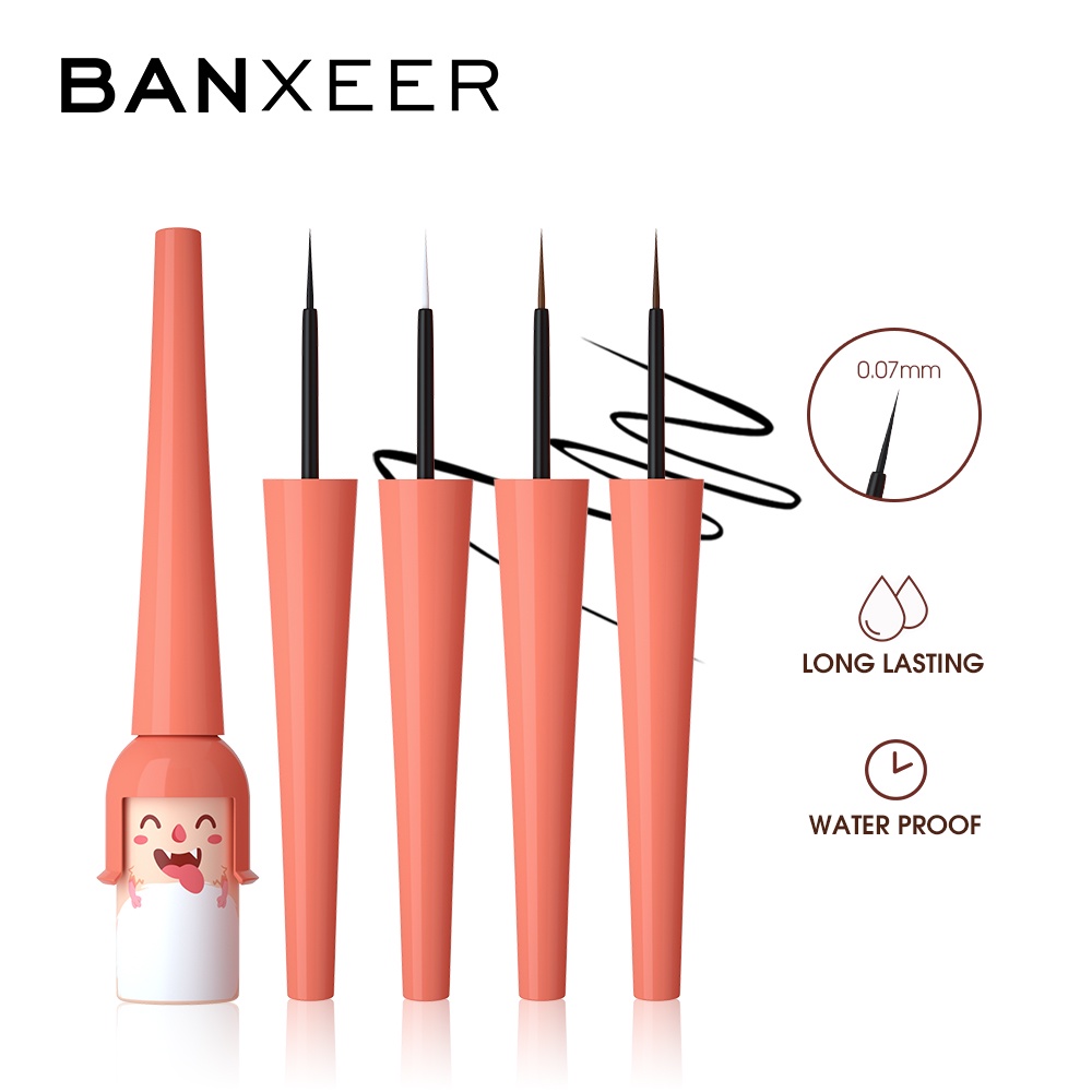 Set 4 bút kẻ mắt BANXEER khô nhanh trang điểm kháng nước lâu trôi 70g