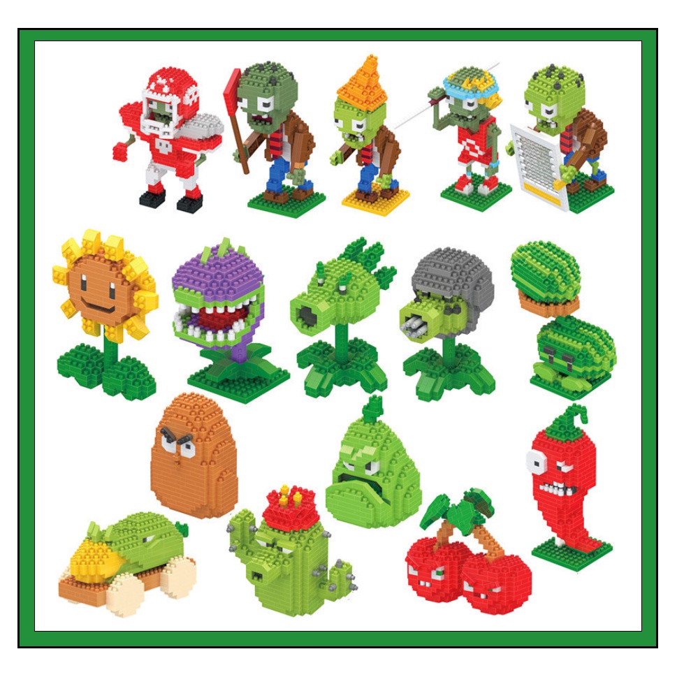 Đồ chơi lắp ráp lego mô hình Plants vs Zombies