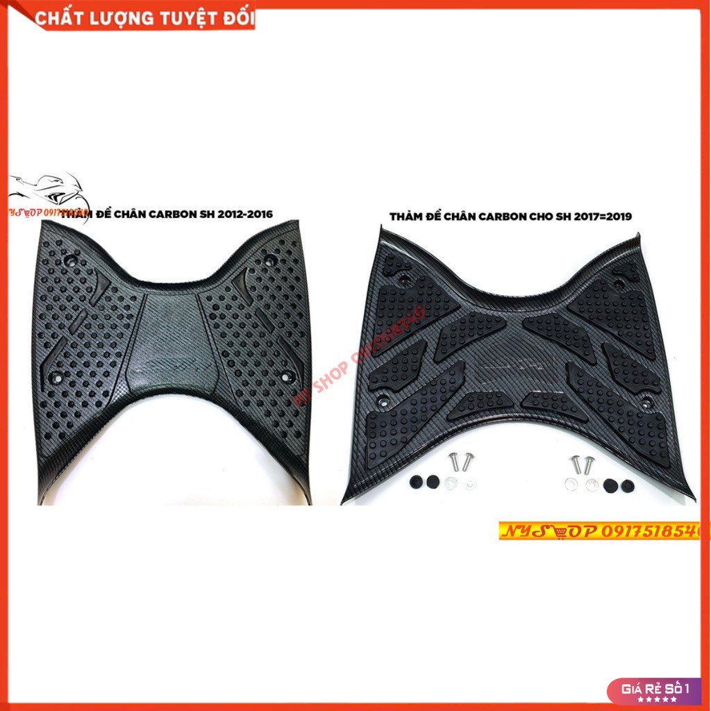 Thảm để chân SH 2012 - 2016 VÀ 2017 - 2019 carbon