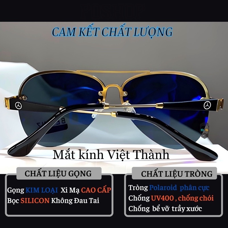 mắt Kính mát nam thời trang cao cập khoan phân cực kính không viền SIÊU XE MEC N2