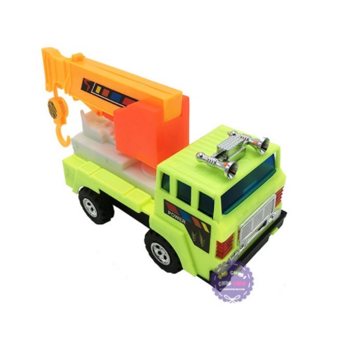 Đồ chơi xe cẩu móc Minh Ký 4 bánh chạy trớn