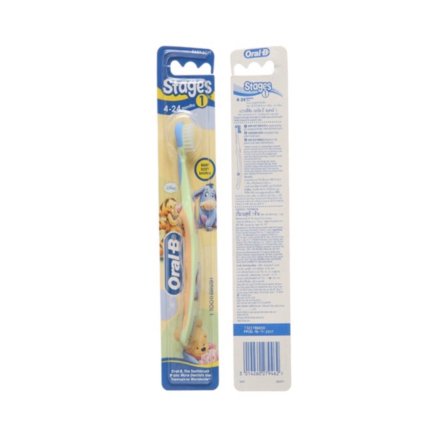 [MKB Gift] Bộ 3 cây bàn chải trẻ em Oral B Kid Stages