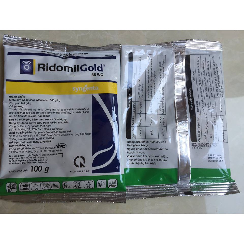 [GIÁ SỐC] RIDOMIL GOLD 68WG TRỊ THỐI NHŨN GIÁ TỐT